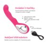 BASIC X vibrátor s rukojetí růžový