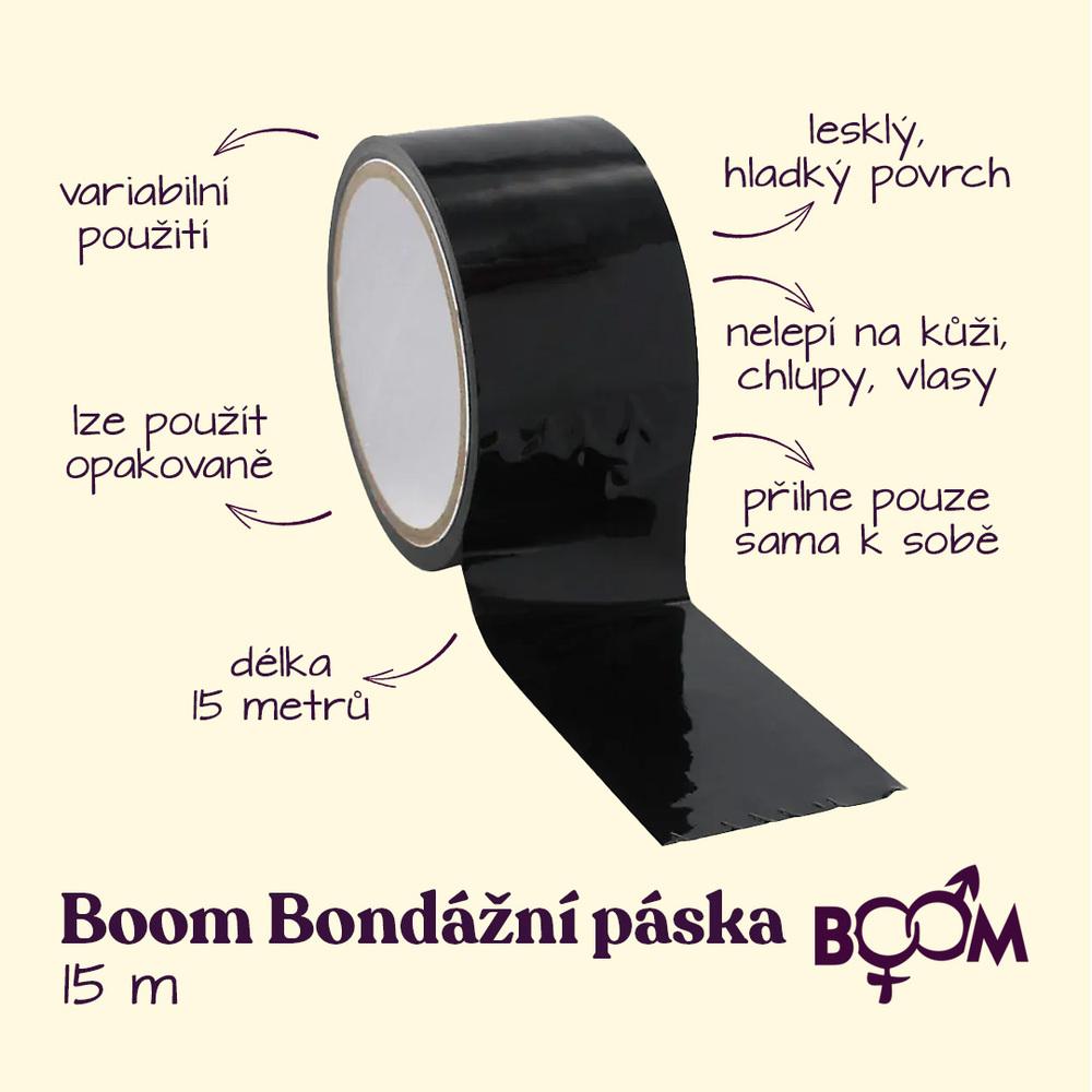 BOOM-Bondazni-paska-15-m-cerna-2 BOOM Bondážní páska 15 m - černá