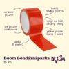 BOOM Bondážní páska 15 m - červená