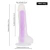 BOOM silikonové dildo svítící ve tmě fialové