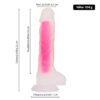 BOOM silikonové dildo svítící ve tmě růžové