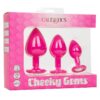 Cheeky Gems sada análních kolíků - růžová