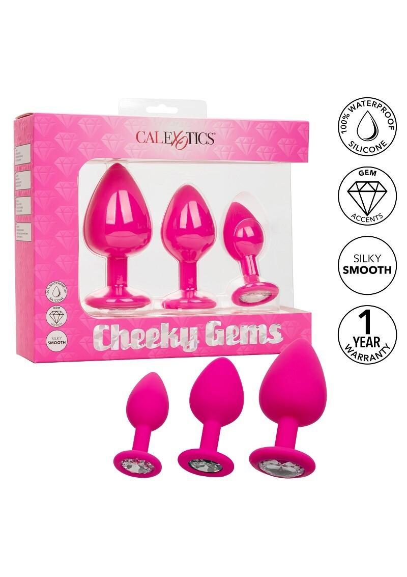 Cheeky-Gems-sada-analnich-koliku-ruzova-6 Cheeky Gems sada análních kolíků - růžová