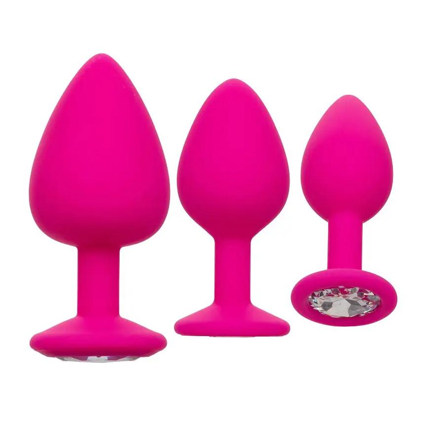 Cheeky-Gems-sada-analnich-koliku-ruzova Cheeky Gems sada análních kolíků - růžová