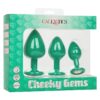 Cheeky Gems sada análních kolíků - zelená