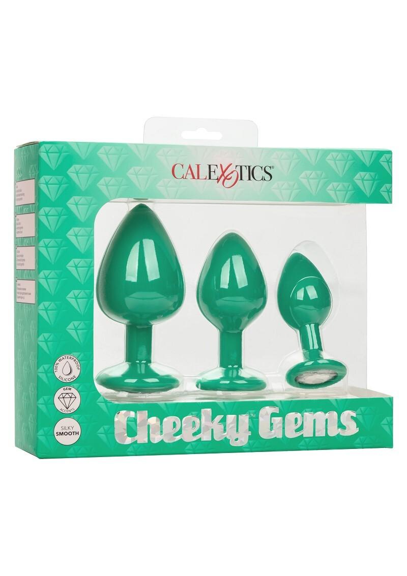 Cheeky-Gems-sada-analnich-koliku-zelena-14 Cheeky Gems sada análních kolíků - zelená