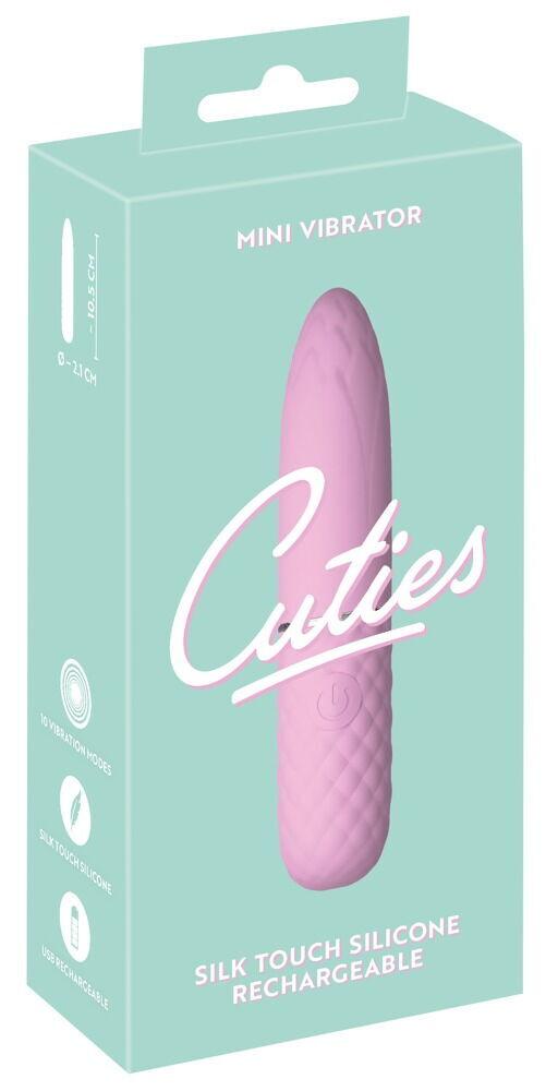 Cuties-Mini-vibrator-ruzovy-10 Cuties Mini vibrátor - růžový