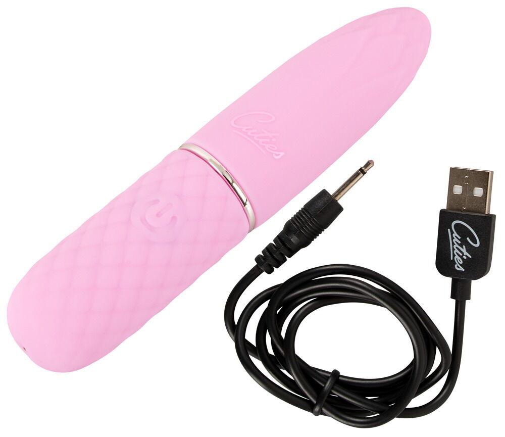 Cuties-Mini-vibrator-ruzovy-6 Cuties Mini vibrátor - růžový