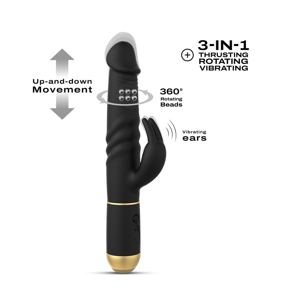 DORCEL-Furious-rabbit-2.0-vibrator-cerny-4 DORCEL Furious rabbit 2.0 vibrátor - černý