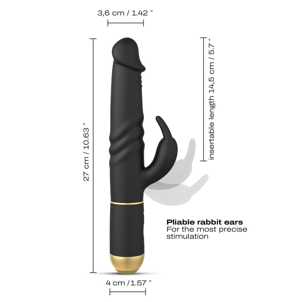 DORCEL-Furious-rabbit-2.0-vibrator-cerny-6 DORCEL Furious rabbit 2.0 vibrátor - černý
