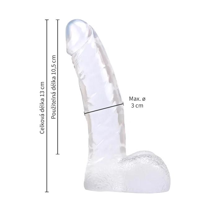 Ding-Dong-dildo-gelove-transparentni-2 Ding Dong dildo gelové transparentní