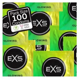 EXS Glowing kondomy 100 ks