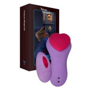 FairyGasm HeartGem vibrátor do kalhotek - fialový