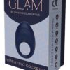 GLAM vibrační erekční kroužek - modrý