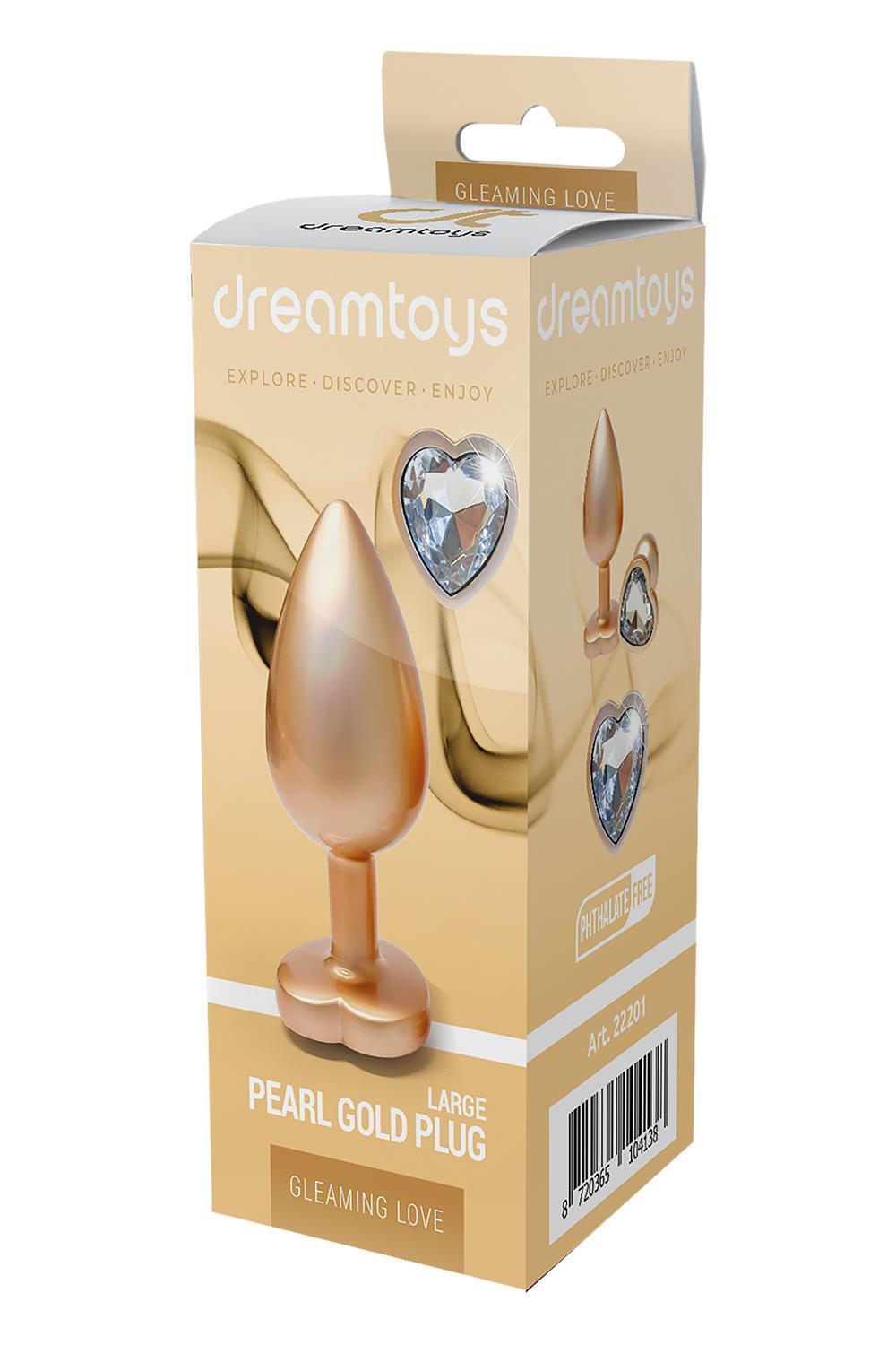 Gleaming-Love-Pearl-gold-analni-kolik-L-4 Gleaming Love Pearl gold anální kolík L