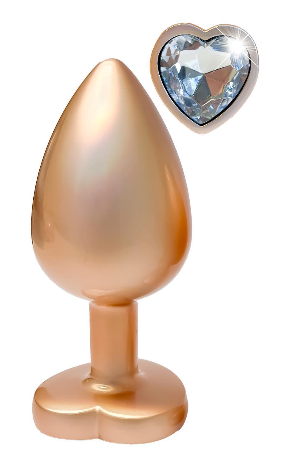 Gleaming-Love-Pearl-gold-analni-kolik-L Gleaming Love Pearl gold anální kolík L