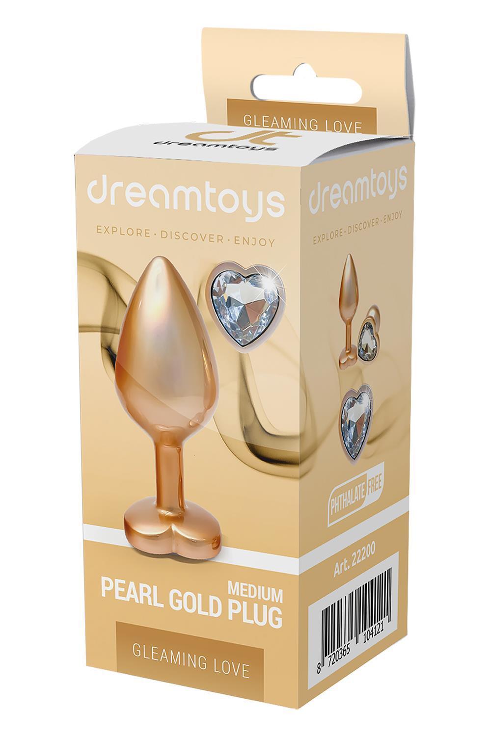 Gleaming-Love-Pearl-gold-analni-kolik-M-4 Gleaming Love Pearl gold anální kolík M