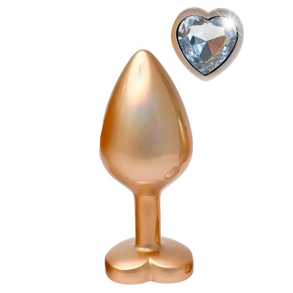 Gleaming-Love-Pearl-gold-analni-kolik-M Gleaming Love Pearl gold anální kolík M