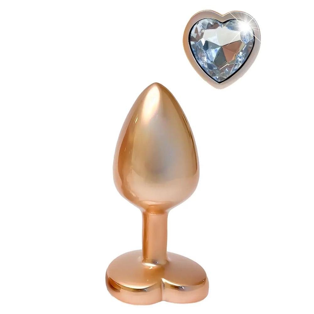 Gleaming-Love-Pearl-gold-analni-kolik-S Gleaming Love Pearl gold anální kolík S