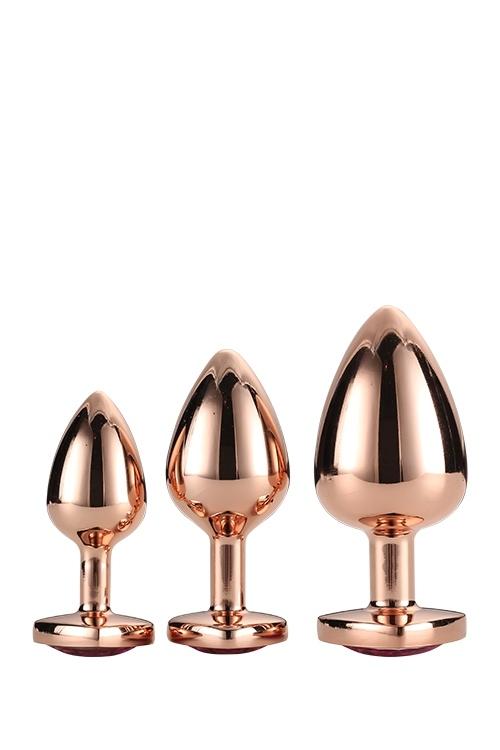 Gleaming-Love-Set-analnich-koliku-rosegold-ruzove-srdce-3ks-2 Gleaming Love Set análních kolíků rosegold růžové srdce 3ks
