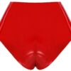 LateX Latexové kalhotky s dildem - červené