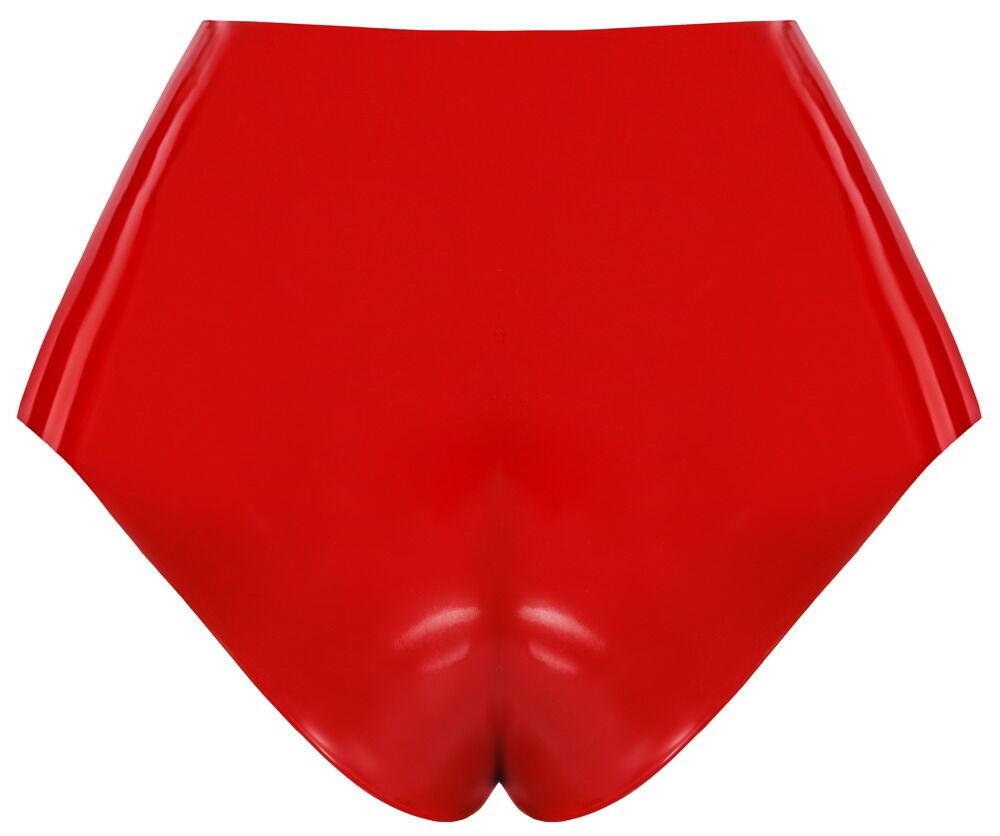 LateX-Latexove-kalhotky-s-dildem-cervene-10 LateX Latexové kalhotky s dildem - červené
