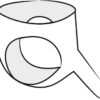 LateX Latexové kalhotky s dildem - červené