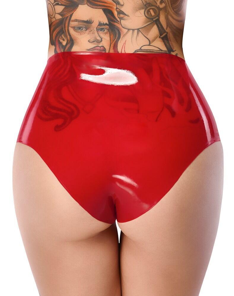 LateX-Latexove-kalhotky-s-dildem-cervene-6 LateX Latexové kalhotky s dildem - červené