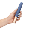 Loveline Travel minivibrátor s lubrikačním gelem 2v1 - Blue Horizon