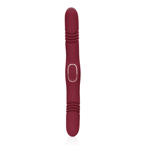Loveline-oboustranny-vibrator-vinovy-8 Loveline oboustranný vibrátor - vínový