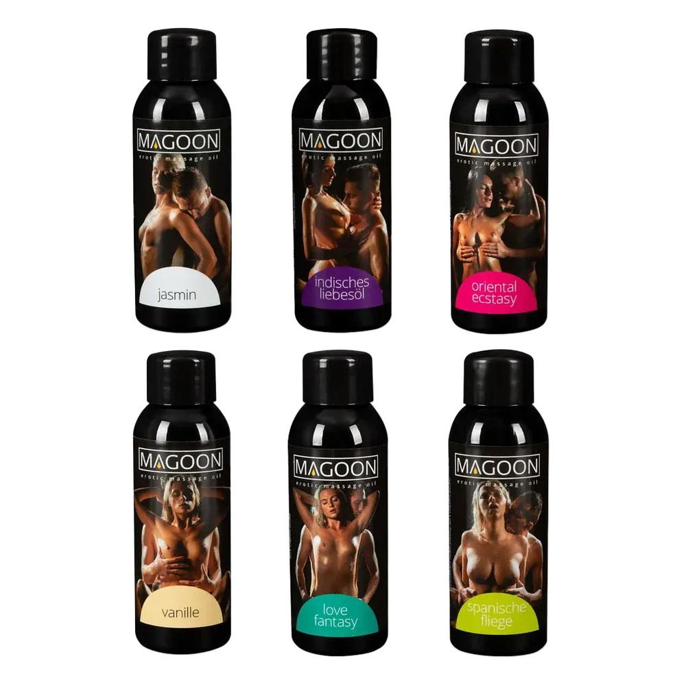 MAGOON-Testovaci-sada-masaznich-oleju-6-x-50-ml MAGOON Testovací sada masážních olejů 6 x 50 ml