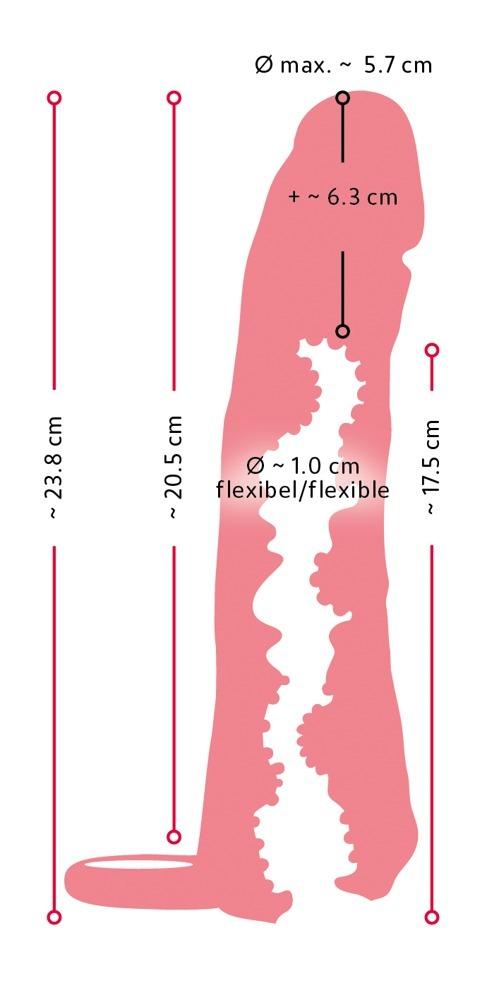 Nature-Skin-2v1-Navlek-na-penis-a-masturbator-24-cm-14 Nature Skin 2v1 Návlek na penis a masturbátor 24 cm