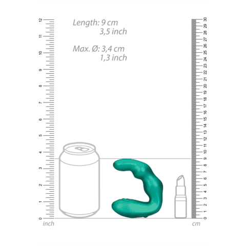 OUCH-Bent-stimulator-prostaty-Metallic-Green-10 OUCH! Bent stimulátor prostaty - Metallic Green