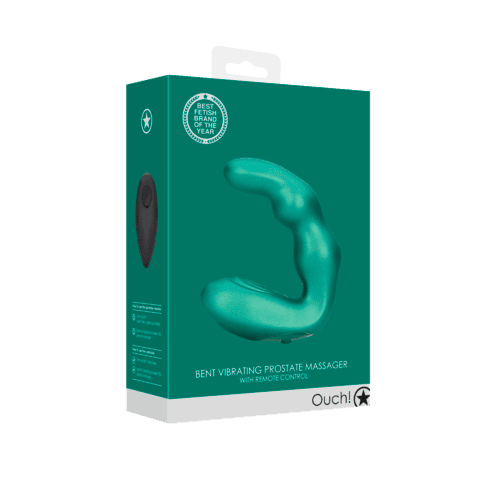 OUCH-Bent-stimulator-prostaty-Metallic-Green-12 OUCH! Bent stimulátor prostaty - Metallic Green
