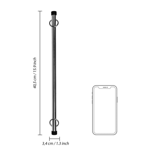 OUCH-tyc-40-cm-stribrna-2 OUCH! tyč 40 cm - stříbrná