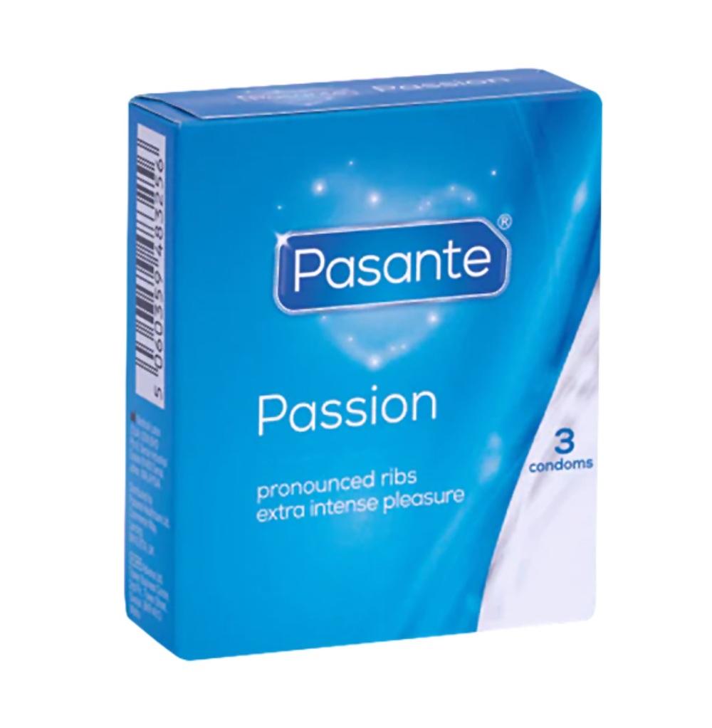 Pasante-kondomy-Passion-Ribbed-3-ks Pasante kondomy Passion - Ribbed 3 ks