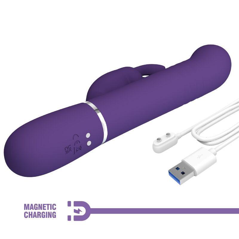 Pretty-Love-Coale-rabbit-vibrator-4v1-fialovy-10 Pretty Love Coale rabbit vibrátor 4v1 - fialový