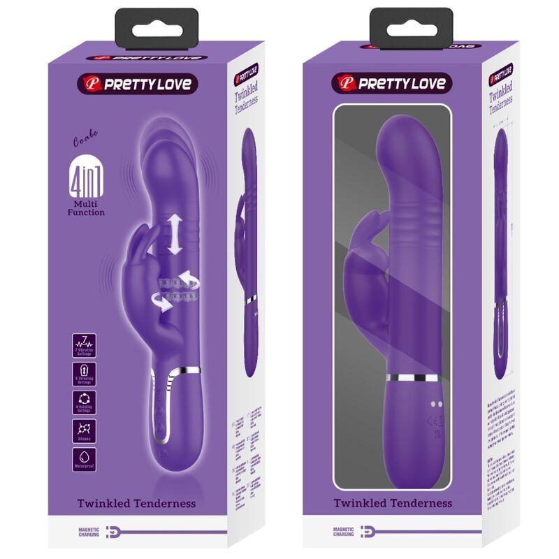 Pretty-Love-Coale-rabbit-vibrator-4v1-fialovy-16 Pretty Love Coale rabbit vibrátor 4v1 - fialový