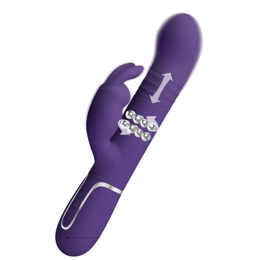 Pretty-Love-Coale-rabbit-vibrator-4v1-fialovy Pretty Love Coale rabbit vibrátor 4v1 - fialový
