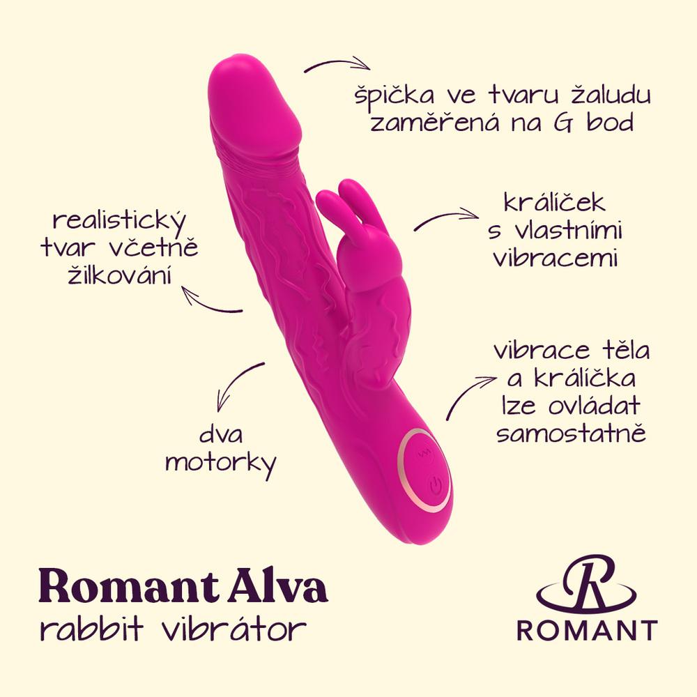 ROMANT-ALVA-RABBIT-REALISTICKY-VIBRATOR-2 ROMANT ALVA RABBIT REALISTICKÝ VIBRÁTOR