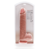 RealRock Extra Large dildo s varlaty 38 cm - tělové