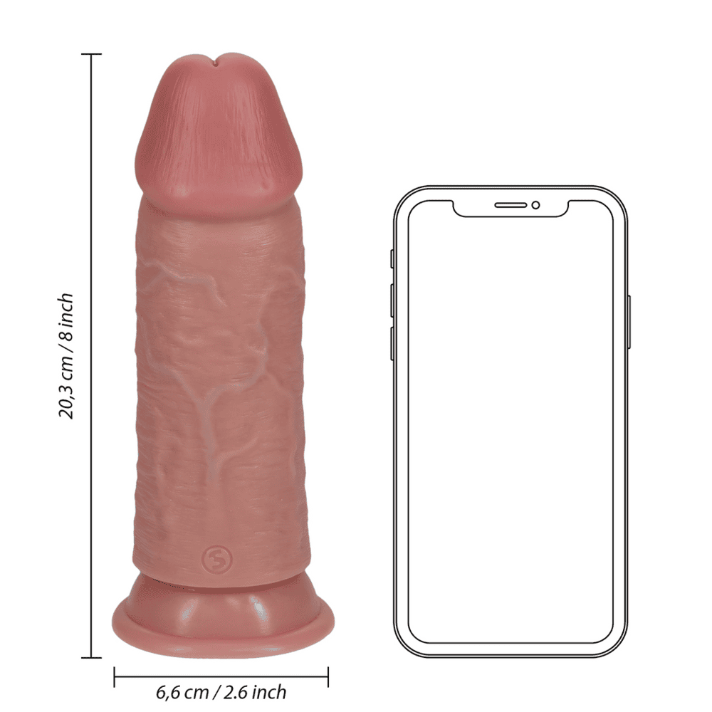 RealRock-Extra-Thick-dildo-203-cm-telova-4 3 cm - tělová