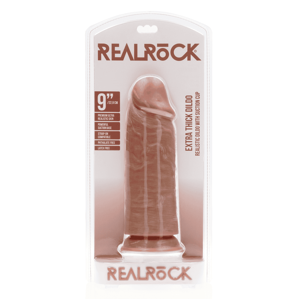 RealRock-Extra-Thick-dildo-23-cm-tmavsi-telova-10 RealRock Extra Thick dildo 23 cm - tmavší tělová