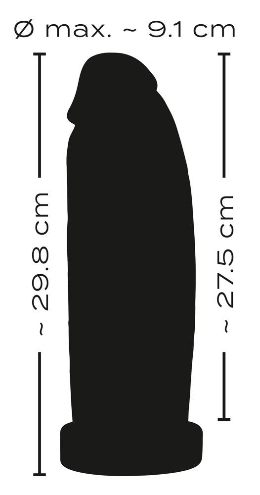 RealistiXXX-Real-giant-dildo-XXL-cerne-8 RealistiXXX Real giant dildo XXL - černé