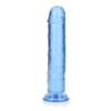 Realrock Realistické dildo s přísavkou 22 cm - modré