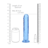 Realrock Realistické dildo s přísavkou 22 cm - modré
