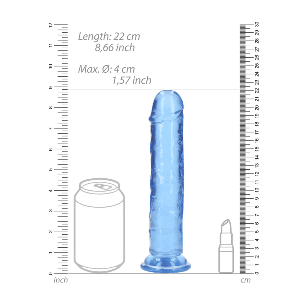 Realrock-Realisticke-dildo-s-prisavkou-22-cm-modre-6 Realrock Realistické dildo s přísavkou 22 cm - modré