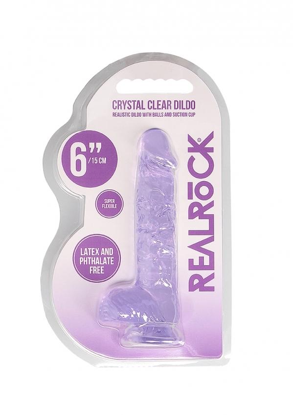 Realrock-gelove-dildo-s-prisavkou-16-cm-fialove-10 Realrock gelové dildo s přísavkou 16 cm fialové