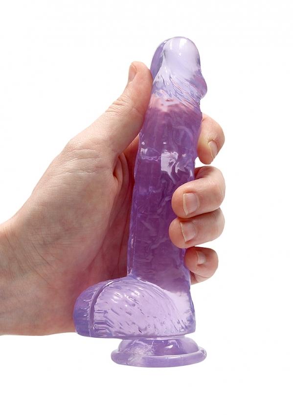 Realrock-gelove-dildo-s-prisavkou-16-cm-fialove-2 Realrock gelové dildo s přísavkou 16 cm fialové