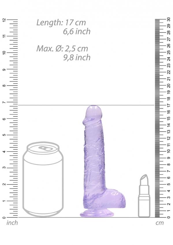 Realrock-gelove-dildo-s-prisavkou-16-cm-fialove-6 Realrock gelové dildo s přísavkou 16 cm fialové